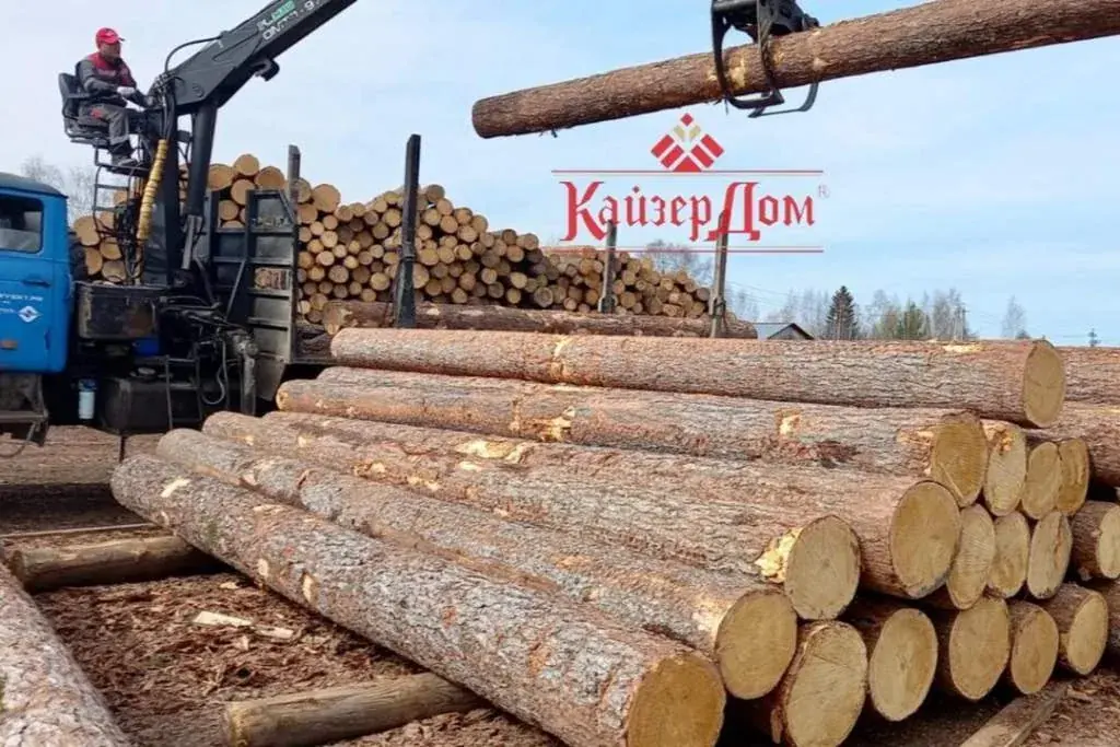 Обработка древесины на производстве КайзерДом
