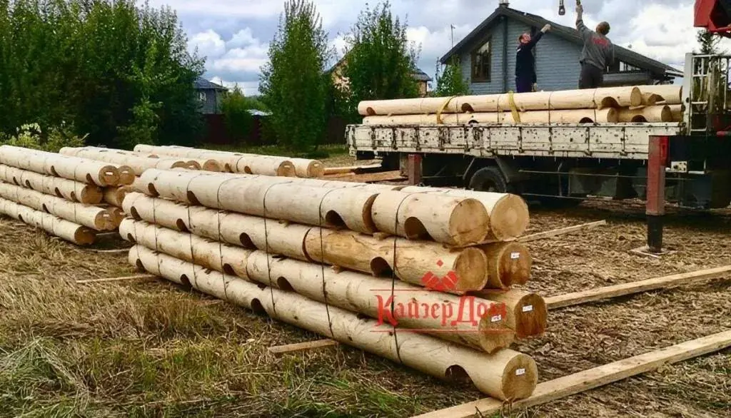 Доставка домокомплекта на строительный участок
