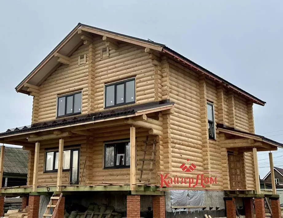Фотография - Установка пластиковых окон Veka в бревенчатом доме
