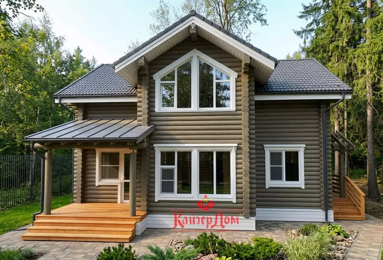 Фотография - Проект дома «Смета дома из оцилиндрованного бревна 185 м² в Подмосковье» 