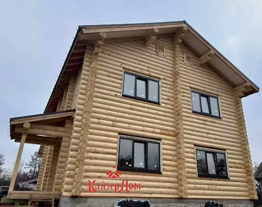 Фотография - Готовый дом из бревна 188 кв м в Нижегородской области