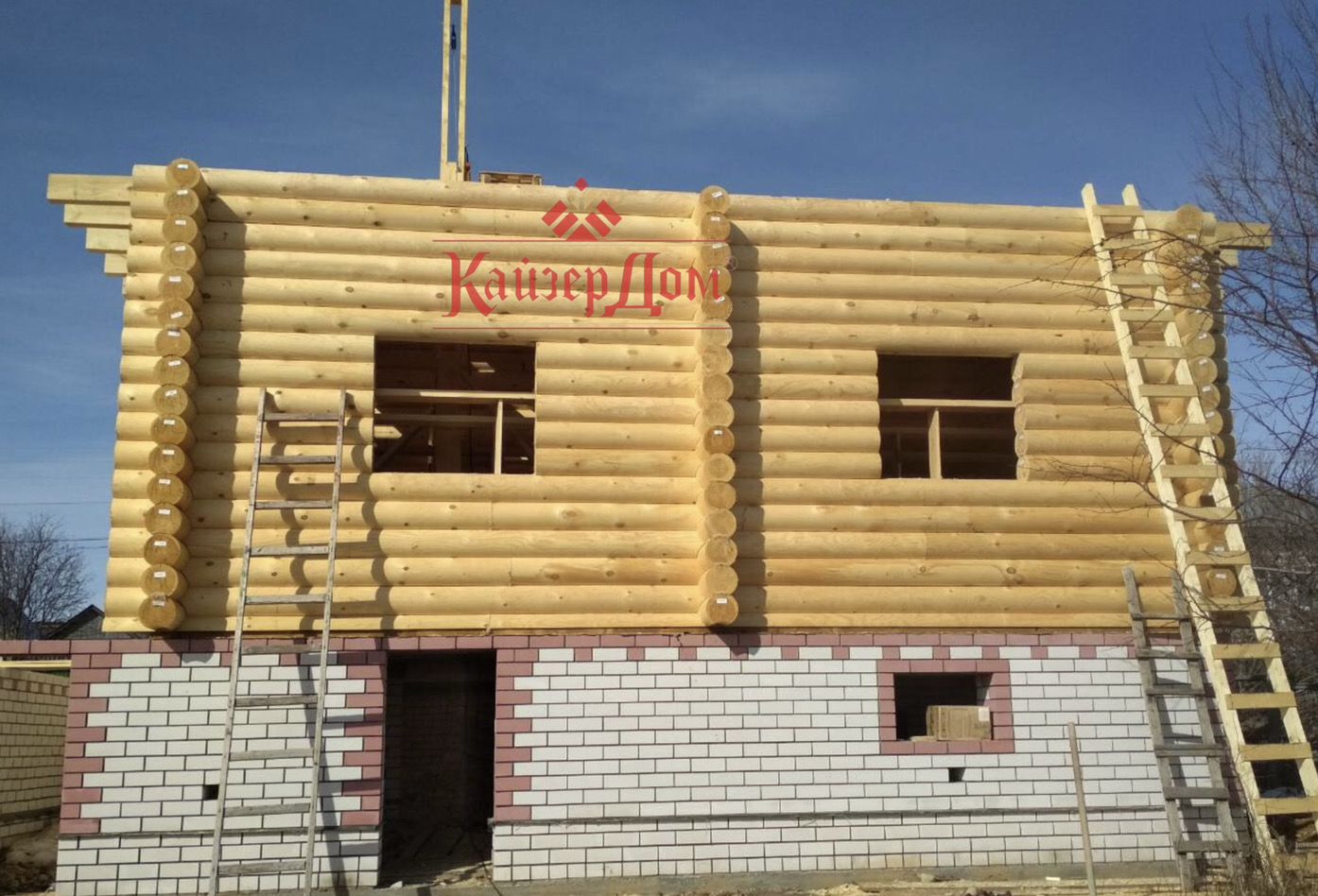 Фотография - Строительство дома из оцилиндрованного бревна Д 240 мм в Нижегородской обл. 