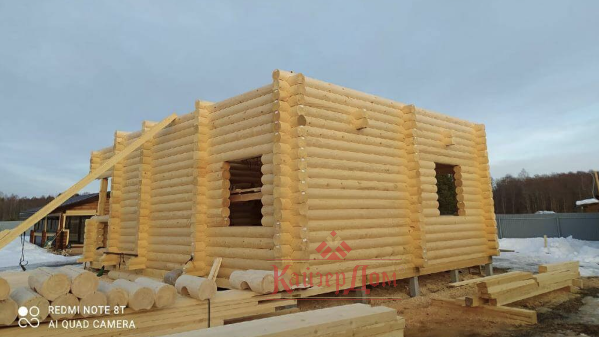 Фотография - Проект дома «Дом из бревна  S-130 м2 построен в Кирове» 