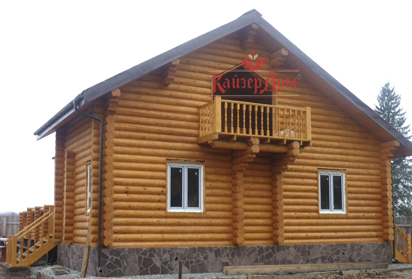 Фотография 14 - Дом с сауной из бревна S- 183 м2  построено в г.Киров.
