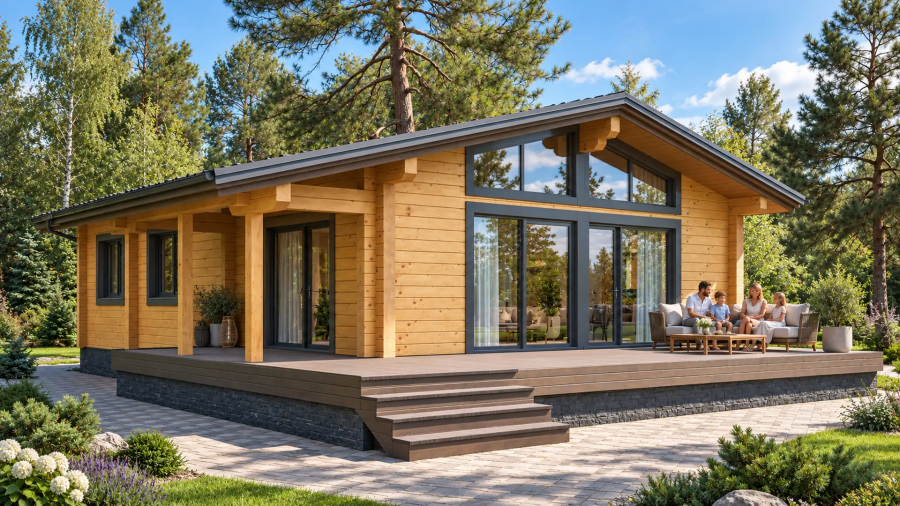 Проект Сканди КБ — Клееный брус