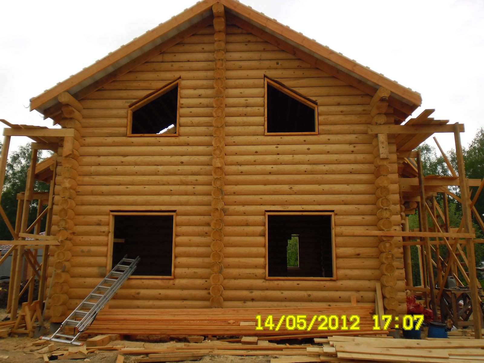Фотография - Строительство дома по проекту “Охотничья романтика”  2012год 139,7 м²