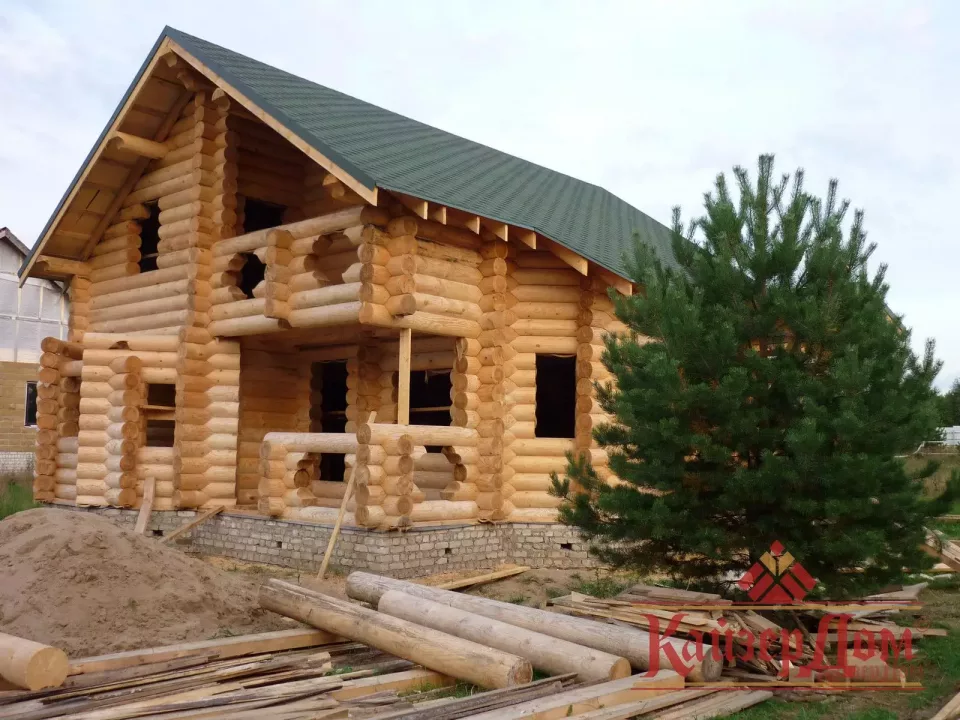 Дом из оцилиндрованного бревна «Стрижи» — 135 м² — фотография 11