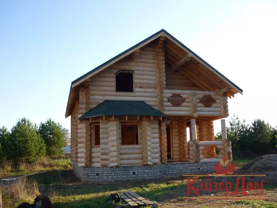 Дом из оцилиндрованного бревна «Стрижи» — 135 м² — фотография 13