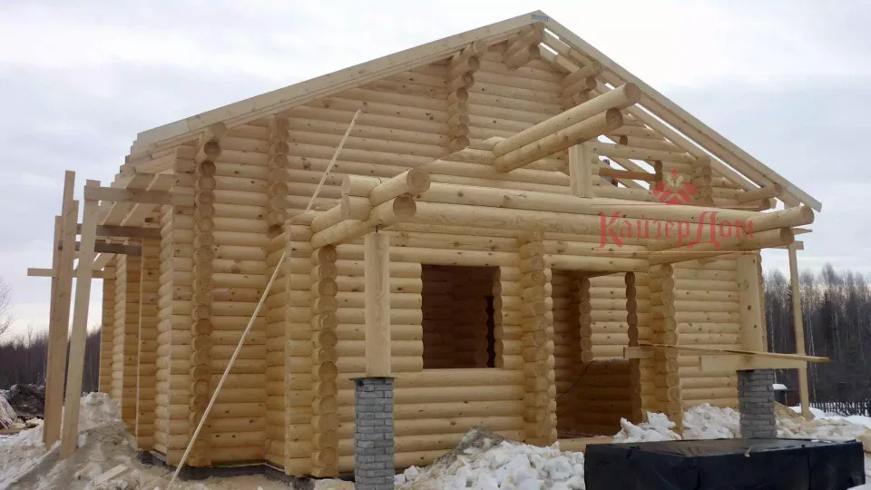 Дом из оцилиндрованного бревна Ø280 мм — 230 м² — фотография 5