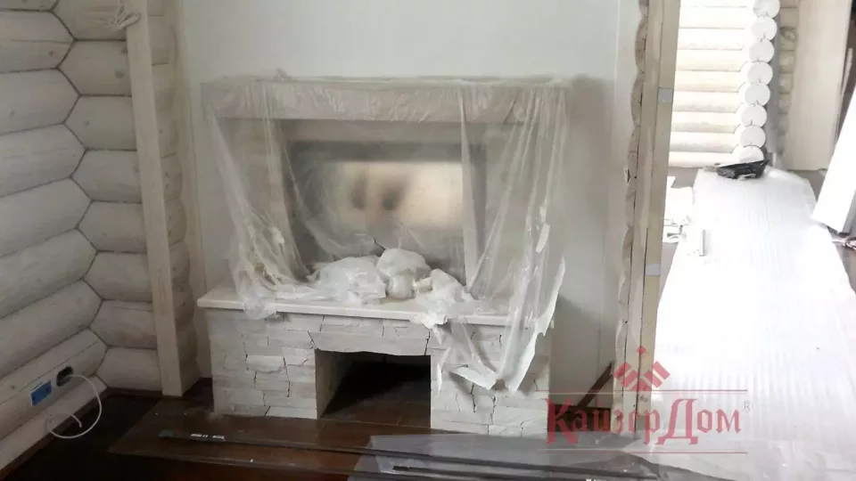 Коттедж из оцилиндрованного бревна с бассейном — 187 м² — фотография 10