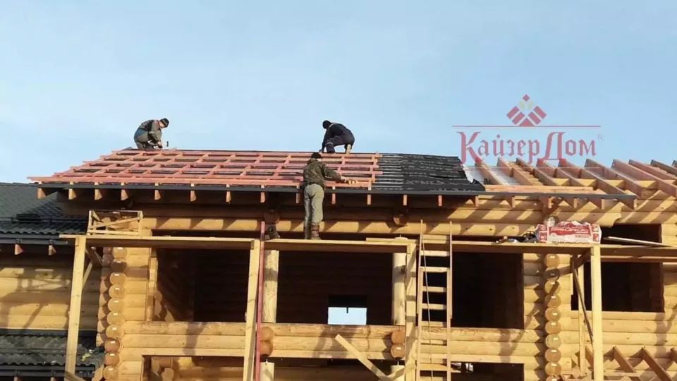 Дом из оцилиндрованного бревна с сауной в Щапово — 356 м² — фотография 6