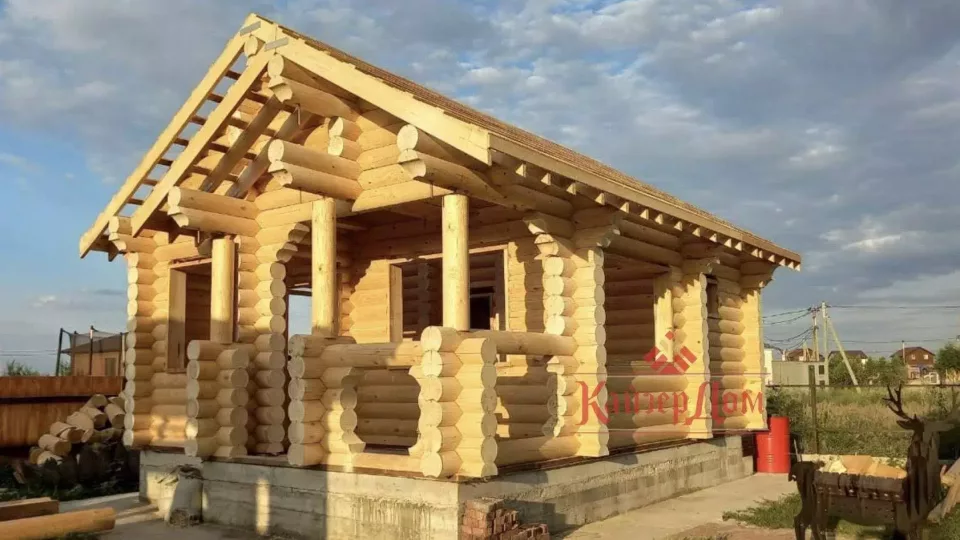 Дом из оцилиндрованного бревна «Южный» — 158 м² — фотография 15