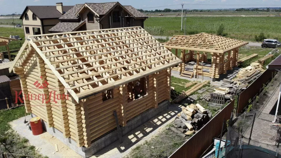 Дом из оцилиндрованного бревна «Южный» — 158 м² — фотография 16