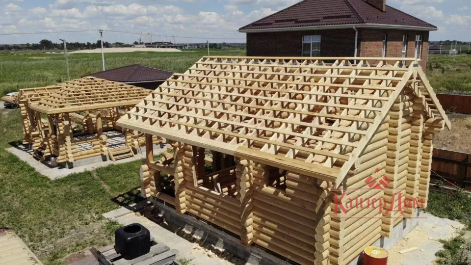 Дом из оцилиндрованного бревна «Южный» — 158 м² — фотография 17