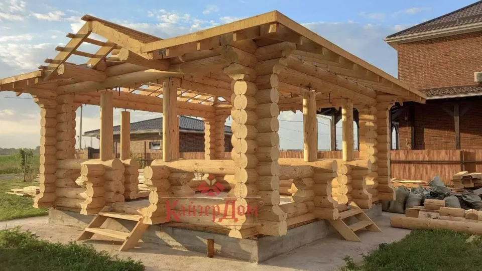 Дом из оцилиндрованного бревна «Южный» — 158 м² — фотография 18