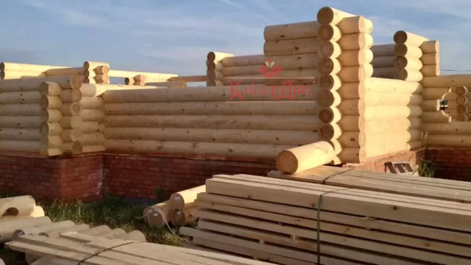 Дом из оцилиндрованного бревна 158 м² в Ростовской области — фотография 3