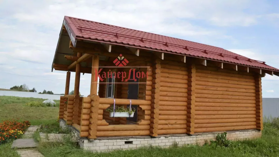 Коттедж из оцилиндрованного бревна 154 м² в Кирове — фотография 2