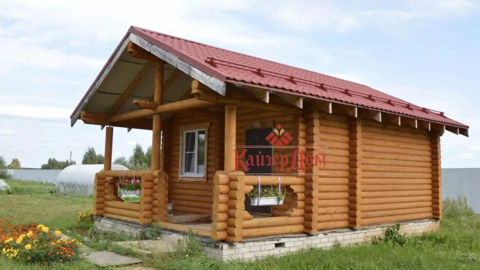 Коттедж из оцилиндрованного бревна 154 м² в Кирове — фотография 4