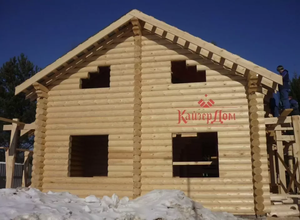 Дом из оцилиндрованного бревна «Охотничья романтика» 135 м² — фотография 5