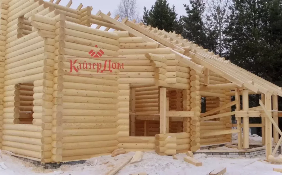 Дом из оцилиндрованного бревна «Охотничья романтика» 135 м² — фотография 7