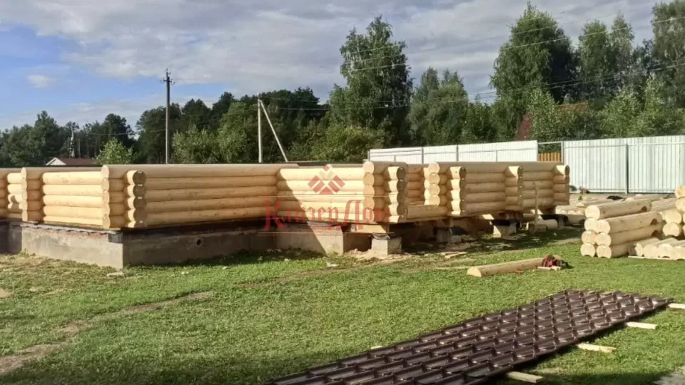 Дом из оцилиндрованного бревна 130 м² в Калужской области — фотография 9