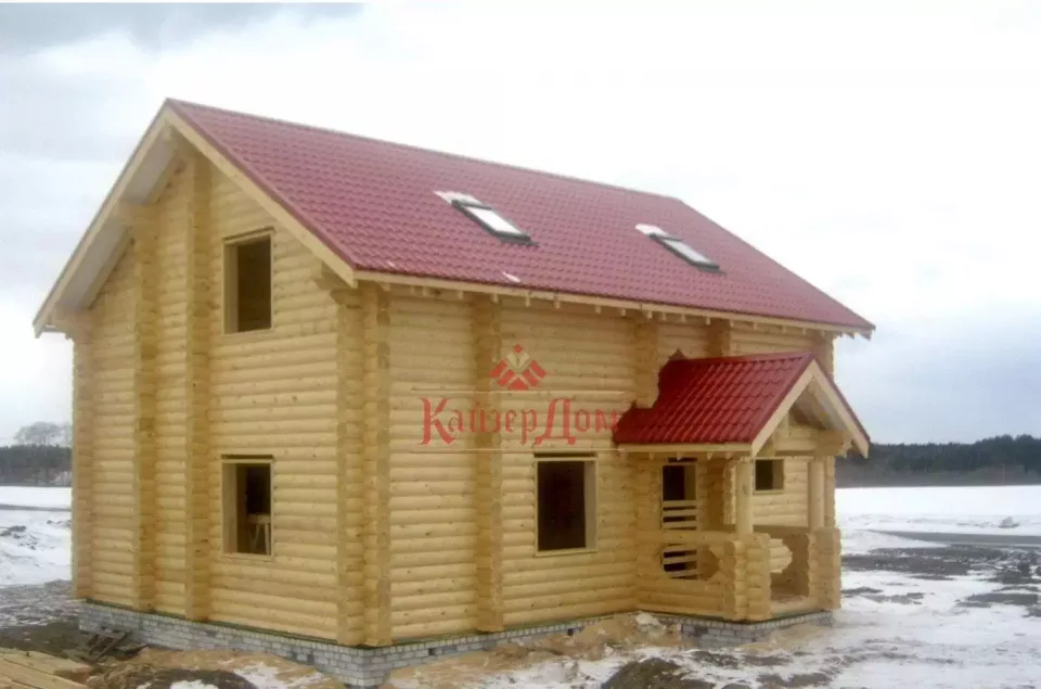 Дом из оцилиндрованного бревна 137 м² в Кирове — фотография 7
