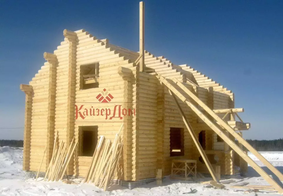 Дом из оцилиндрованного бревна 137 м² в Кирове — фотография 8