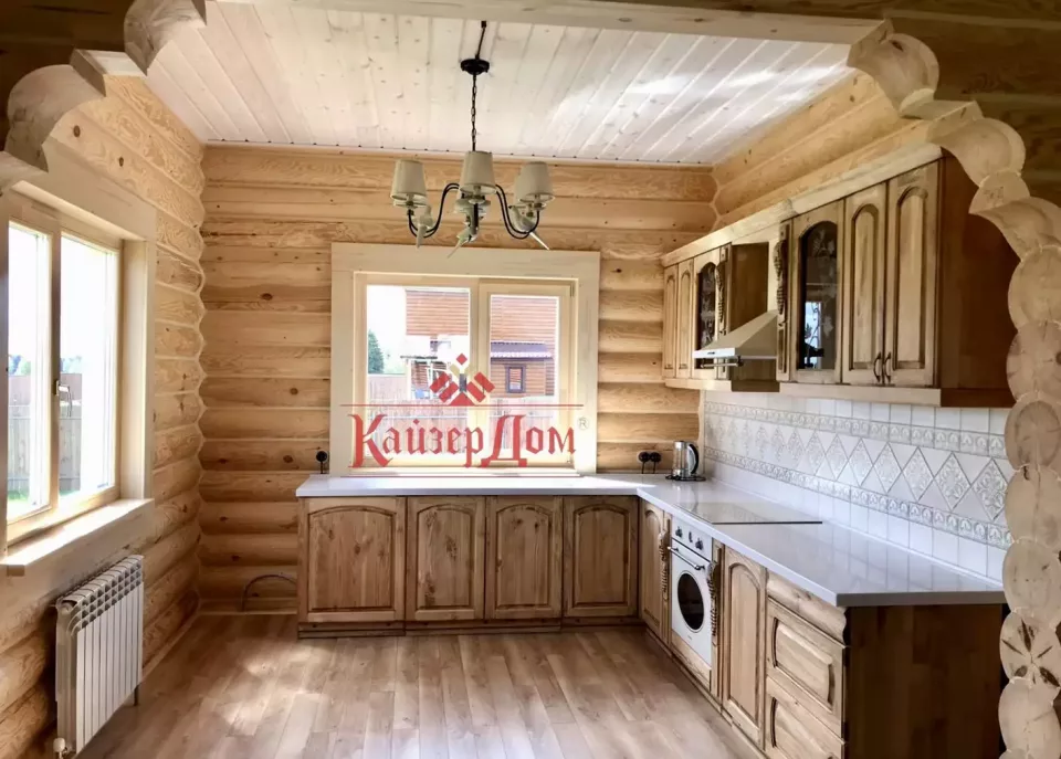 Дом из оцилиндрованного бревна 126,5 м² в Кировской области — фотография 2