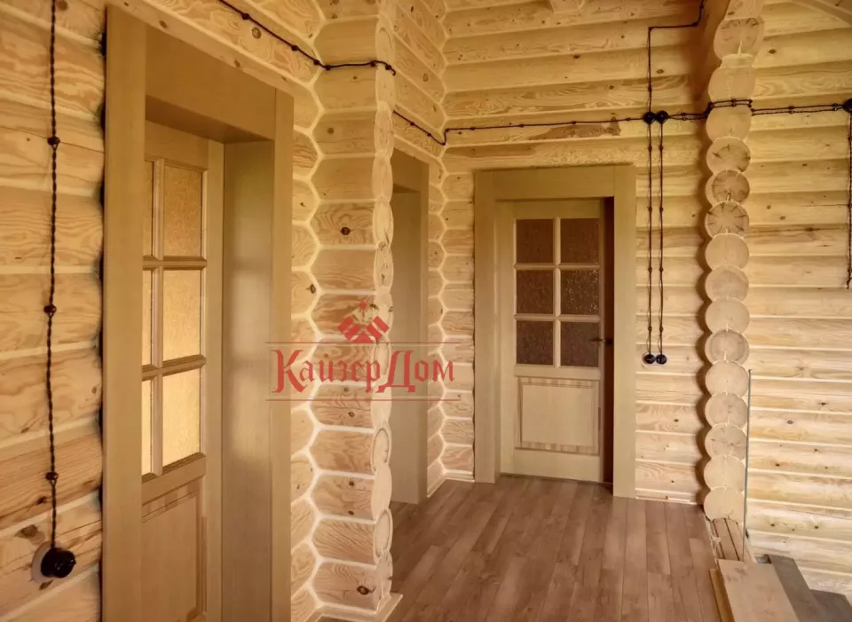 Дом из оцилиндрованного бревна 126,5 м² в Кировской области — фотография 4