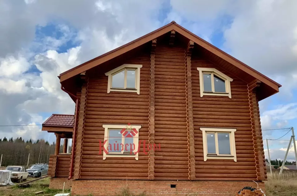 Дом из оцилиндрованного бревна 126,5 м² в Кировской области — фотография 6
