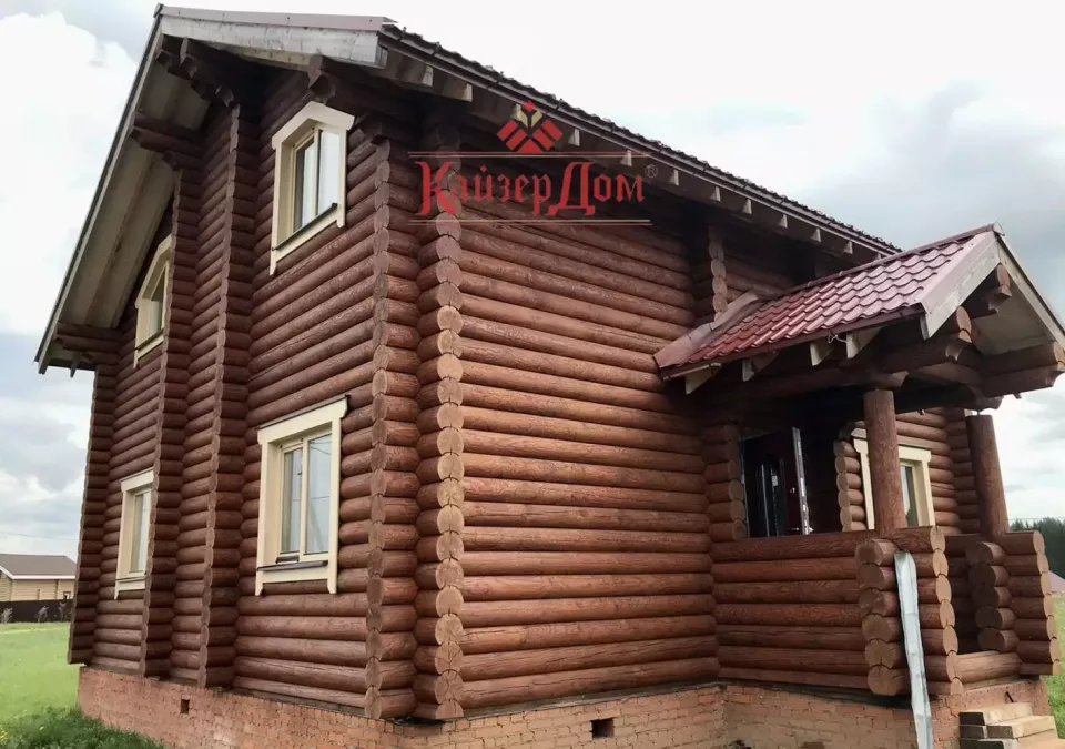 Дом из оцилиндрованного бревна 126,5 м² в Кировской области — фотография 7