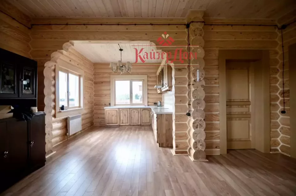 Дом из оцилиндрованного бревна 126,5 м² в Кировской области — фотография 8