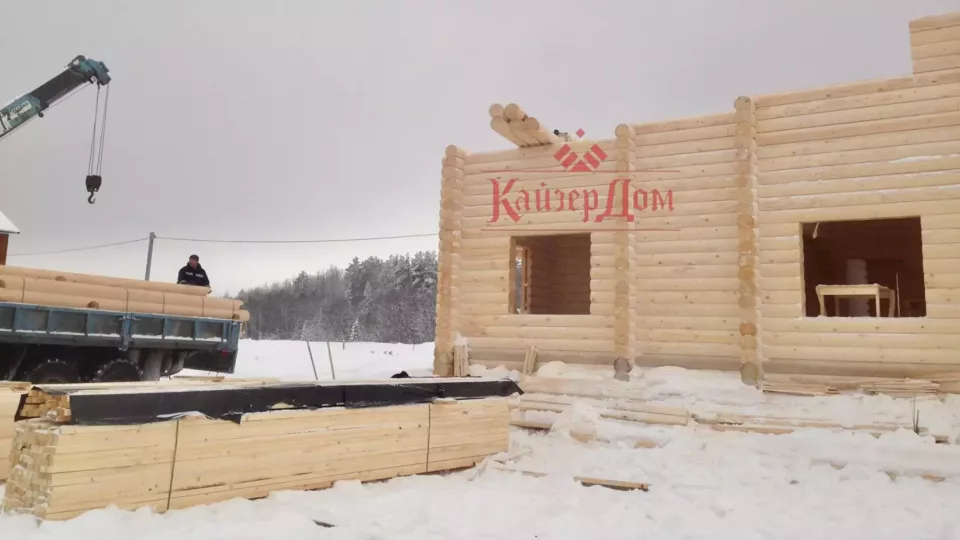 Дом из оцилиндрованного бревна 126,5 м² в Кировской области — фотография 9