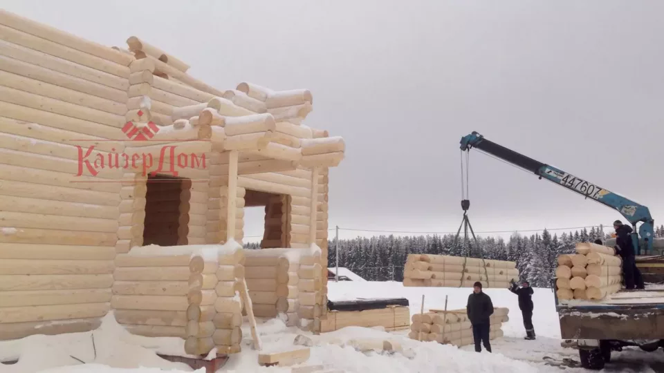 Дом из оцилиндрованного бревна 126,5 м² в Кировской области — фотография 10