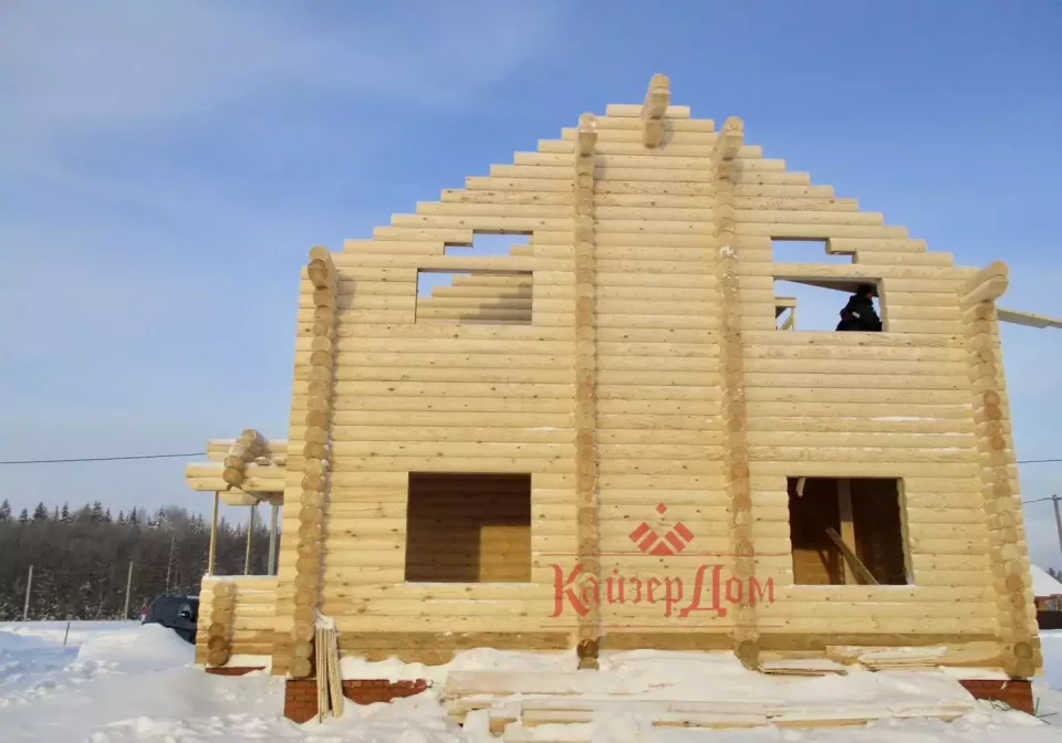 Дом из оцилиндрованного бревна 126,5 м² в Кировской области — фотография 15