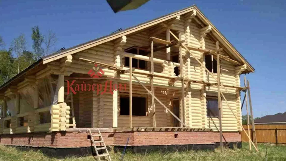 Дом из оцилиндрованного бревна «Сказочный лес» 261 м² в Подмосковье — фотография 10