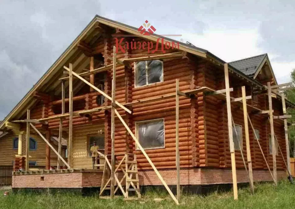 Дом из оцилиндрованного бревна «Сказочный лес» 261 м² в Подмосковье — фотография 16