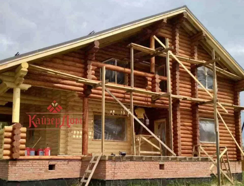 Дом из оцилиндрованного бревна «Сказочный лес» 261 м² в Подмосковье — фотография 15