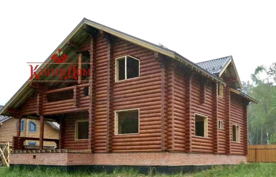 Дом из оцилиндрованного бревна «Сказочный лес» 261 м² в Подмосковье — фотография 17