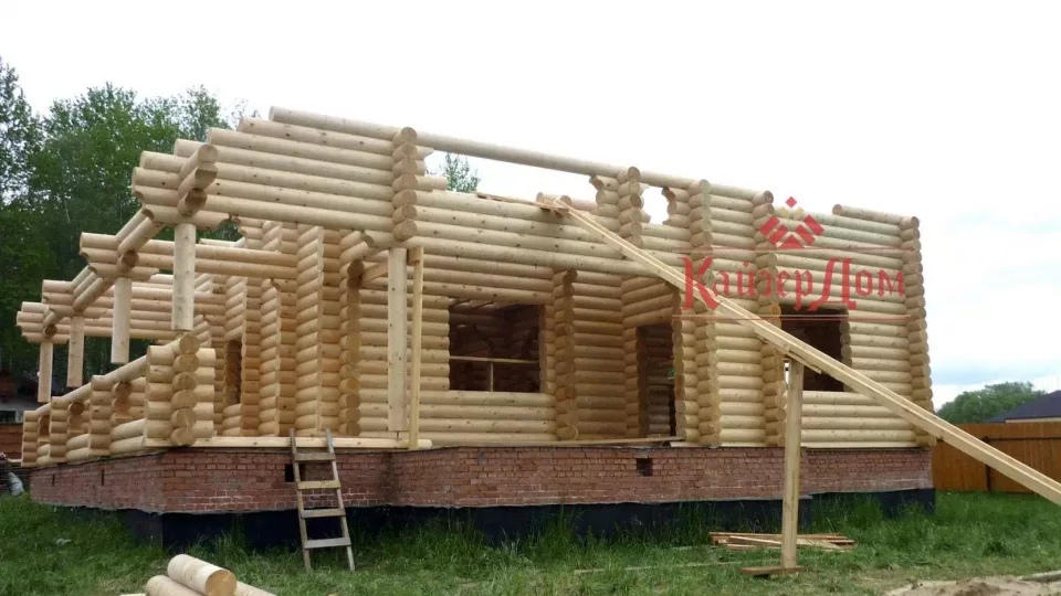 Дом из оцилиндрованного бревна «Сказочный лес» 261 м² в Подмосковье — фотография 20