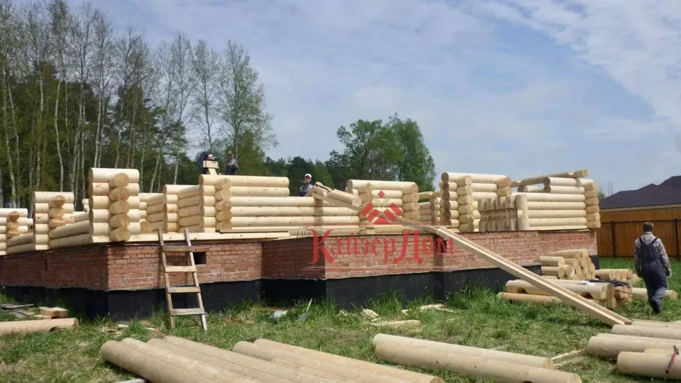Дом из оцилиндрованного бревна «Сказочный лес» 261 м² в Подмосковье — фотография 22