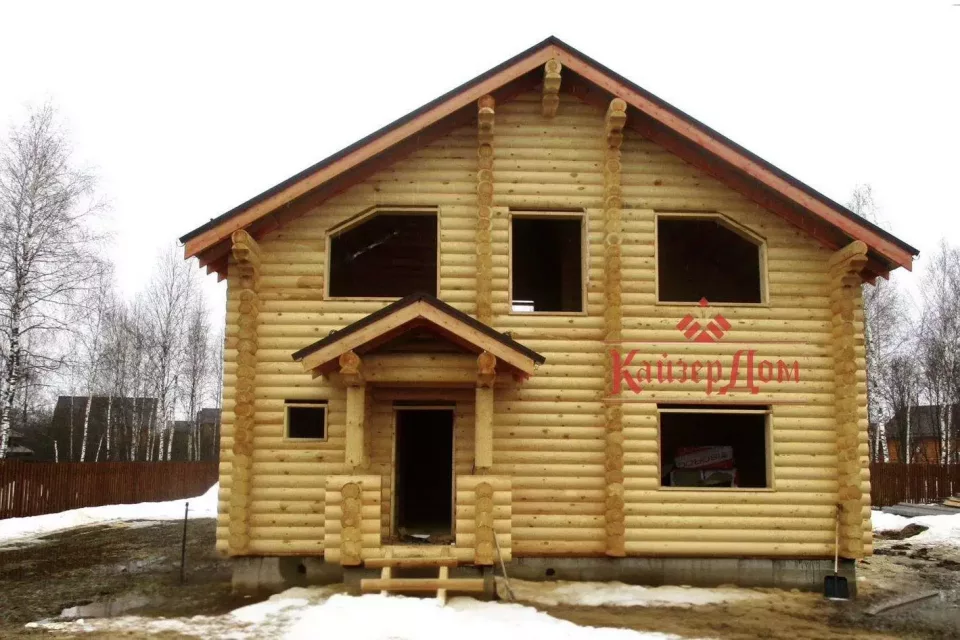 Дом из оцилиндрованного бревна 170 м² во Владимирской области — фотография 2