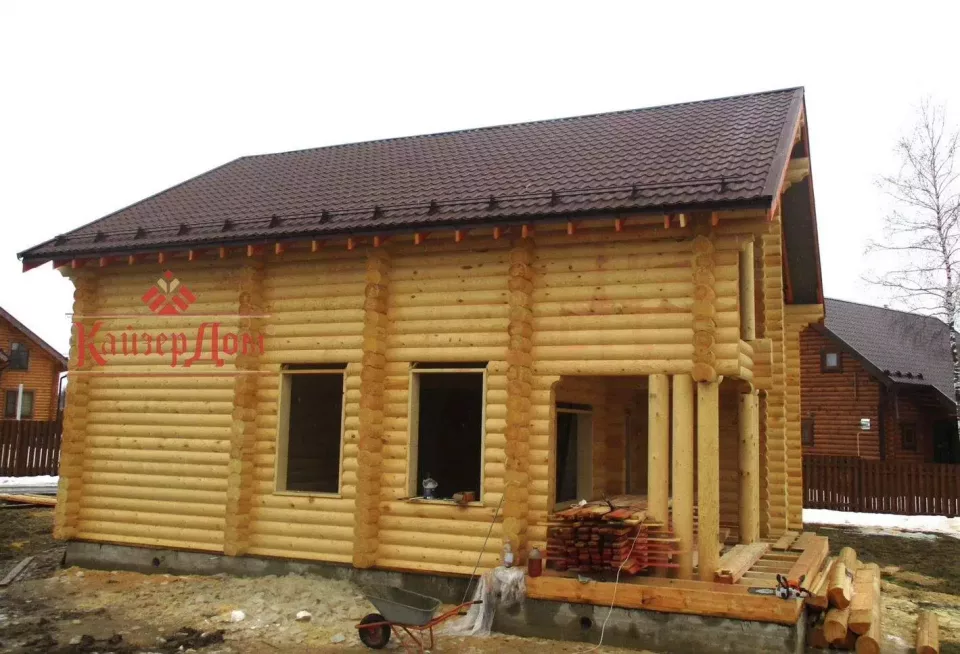 Дом из оцилиндрованного бревна 170 м² во Владимирской области — фотография 4