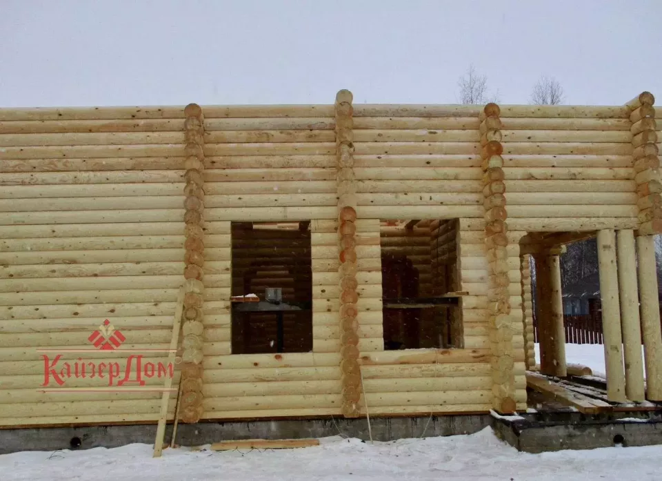 Дом из оцилиндрованного бревна 170 м² во Владимирской области — фотография 5