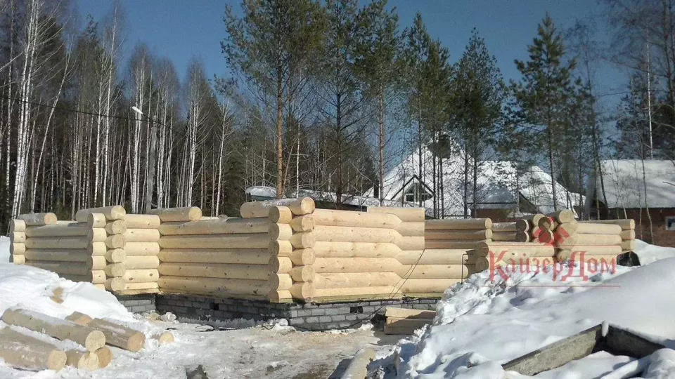Дом из оцилиндрованного бревна 138 м² в Подмосковье — фотография 7