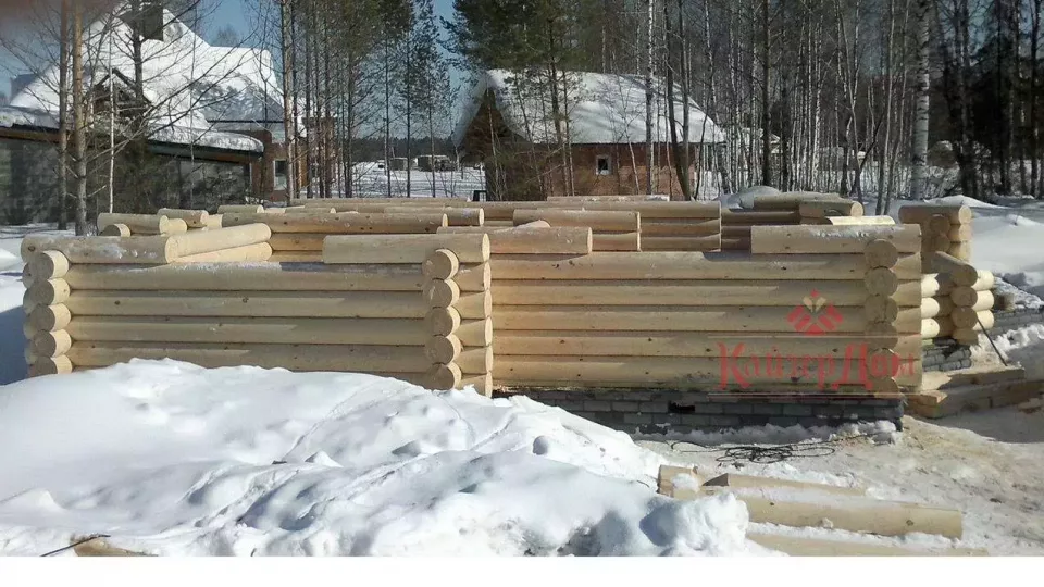 Дом из оцилиндрованного бревна 138 м² в Подмосковье — фотография 10