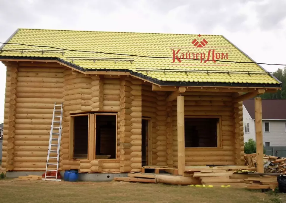 Дом из оцилиндрованного бревна 153 м² в Троицке — фотография 2