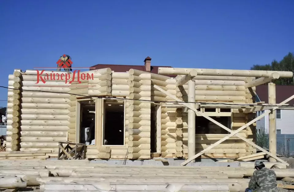 Дом из оцилиндрованного бревна 153 м² в Троицке — фотография 6