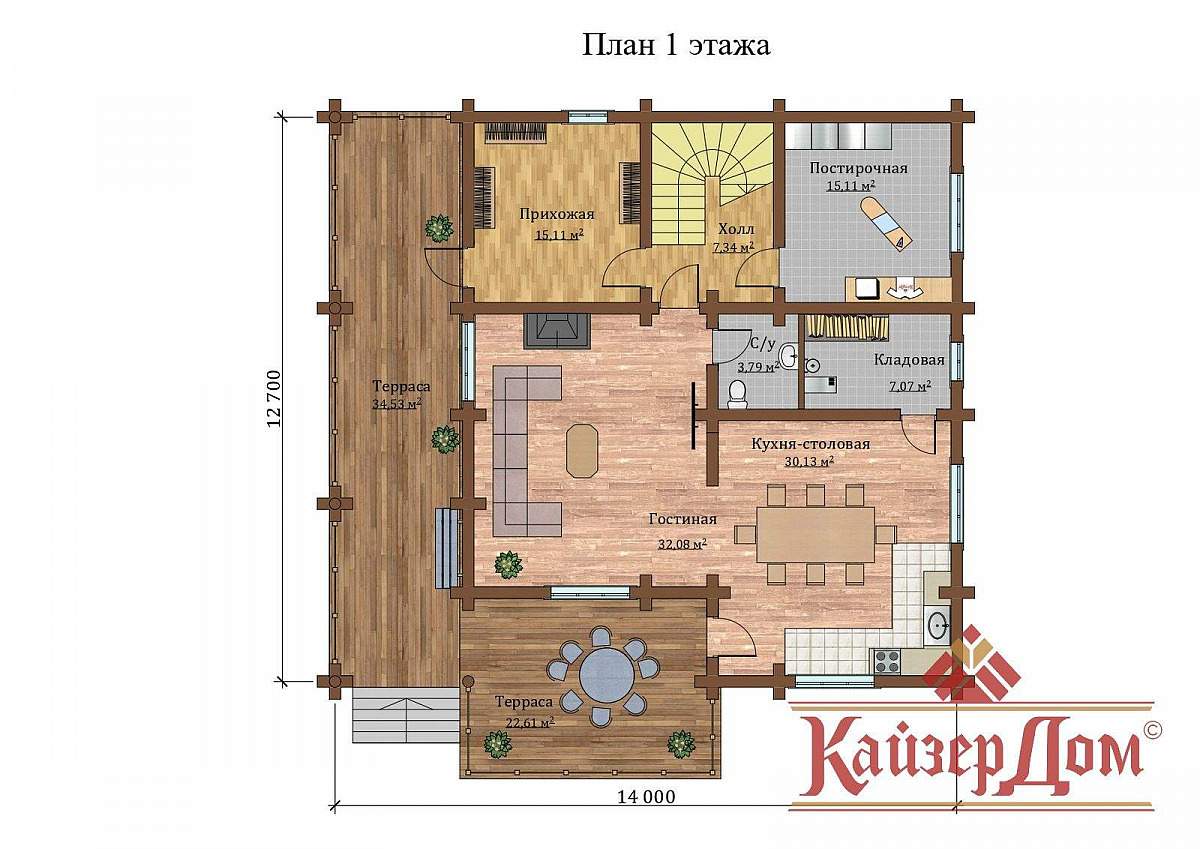 Планировка и чертежи дома Сказочный лес