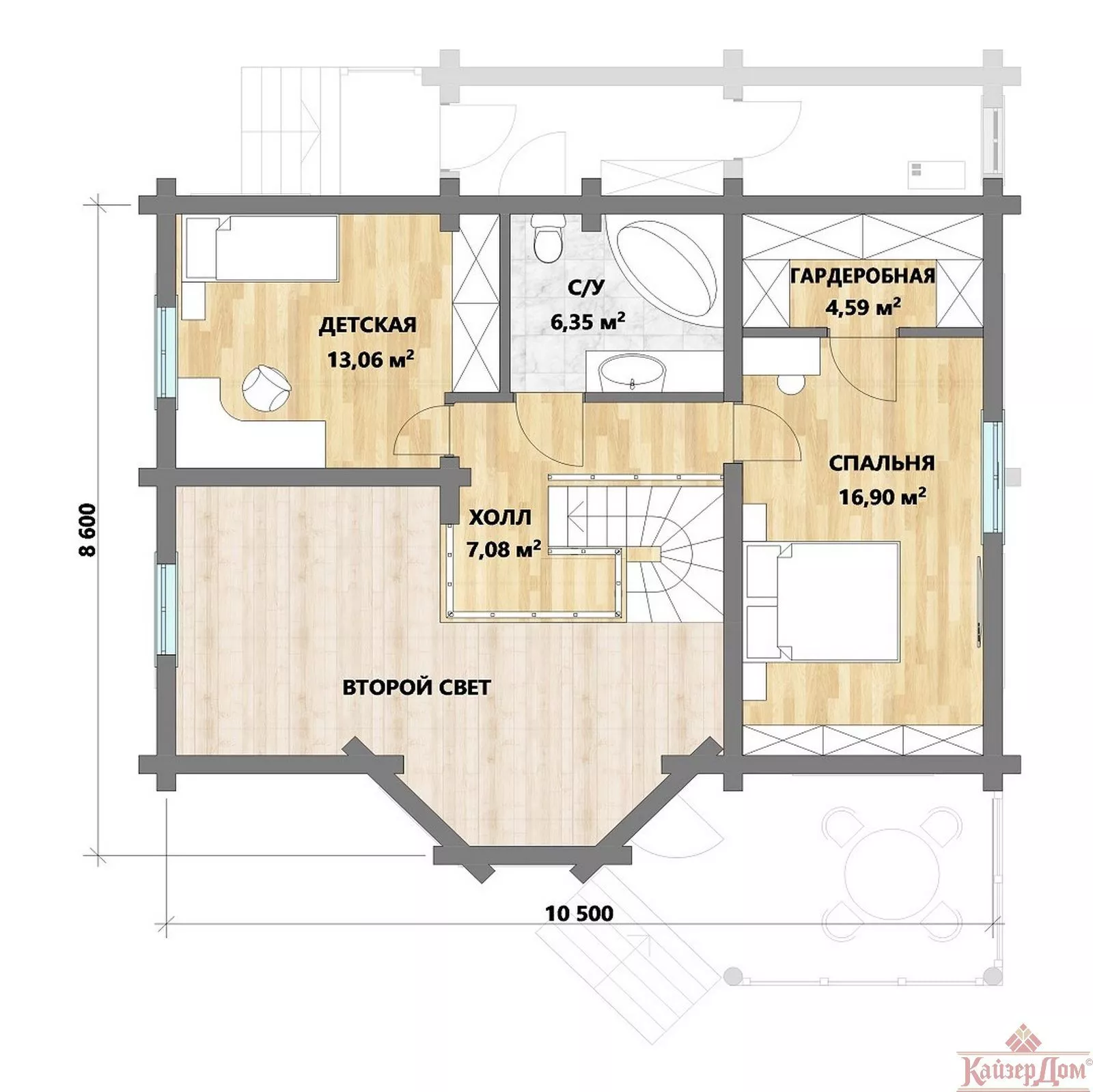 Фотография - Проект дома «Охотничья романтика» 140 м²